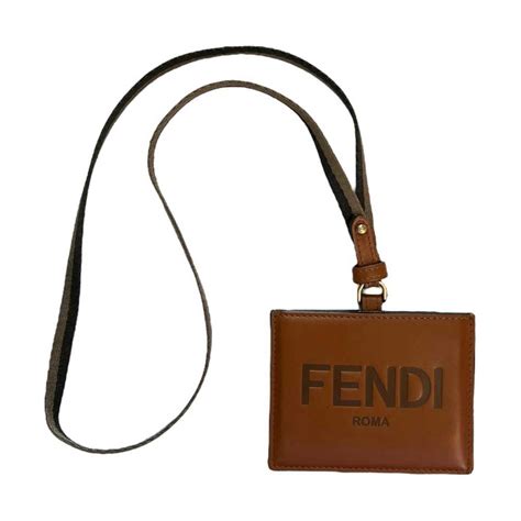 fendi lanyard|fendi leather card holder.